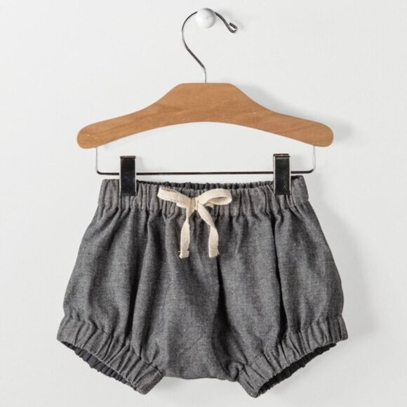 HALLMARK Baby Chambray Shorties 6-12 - Picture 1 of 5